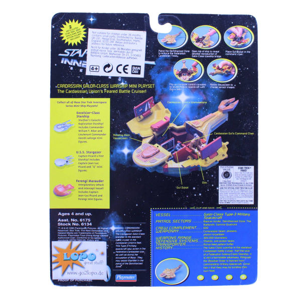 Star Trek Innerspace Cardassian Warship 1995 OVP | Playmates | hoppla-stuff.de